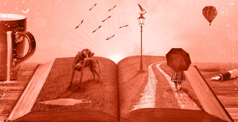 Ilustração de Livros