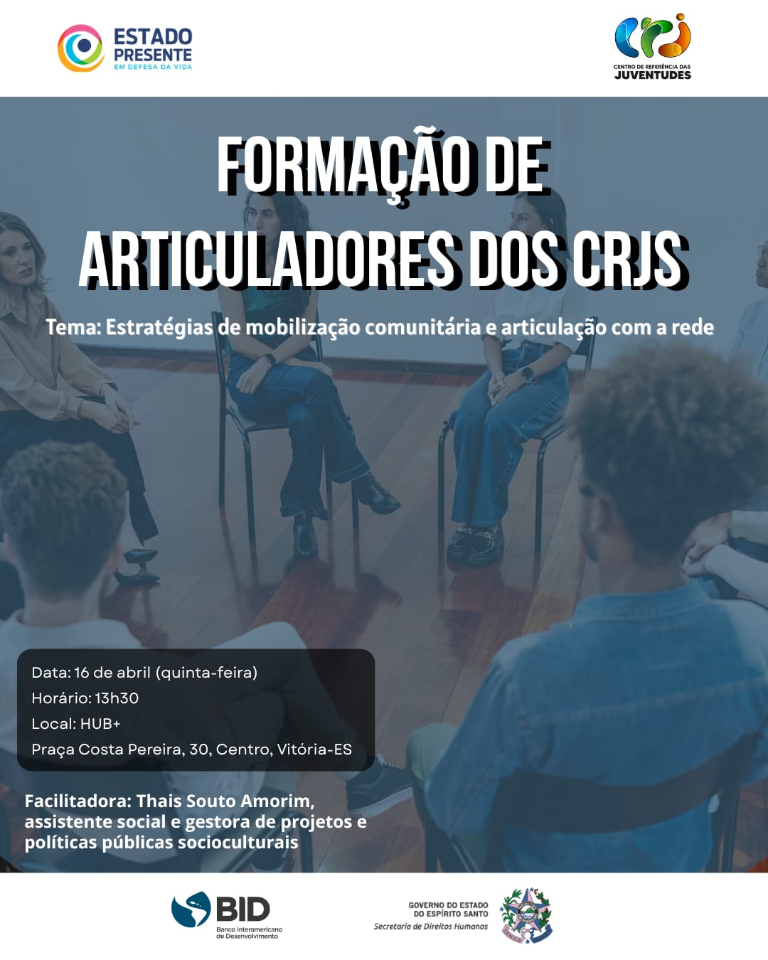 Formação de articuladores do CRJs