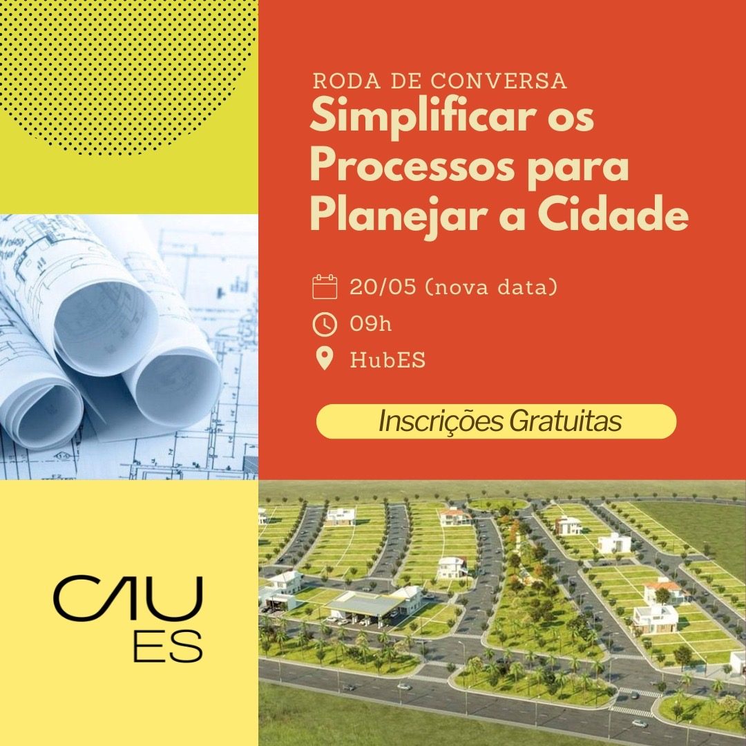 Roda de conversa: Simplificar os Processos para Planejar a Cidade